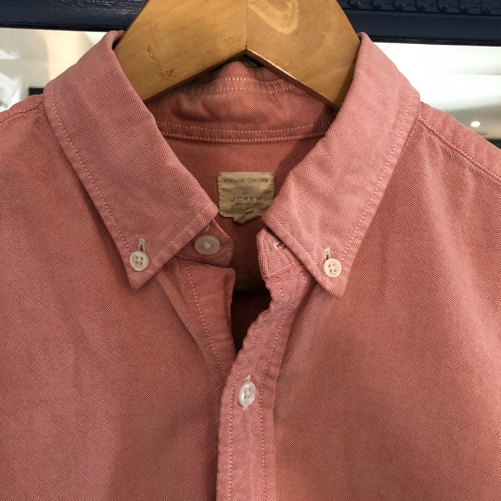 Men’s Salmon vintage oxford JCrew Oxford shirt